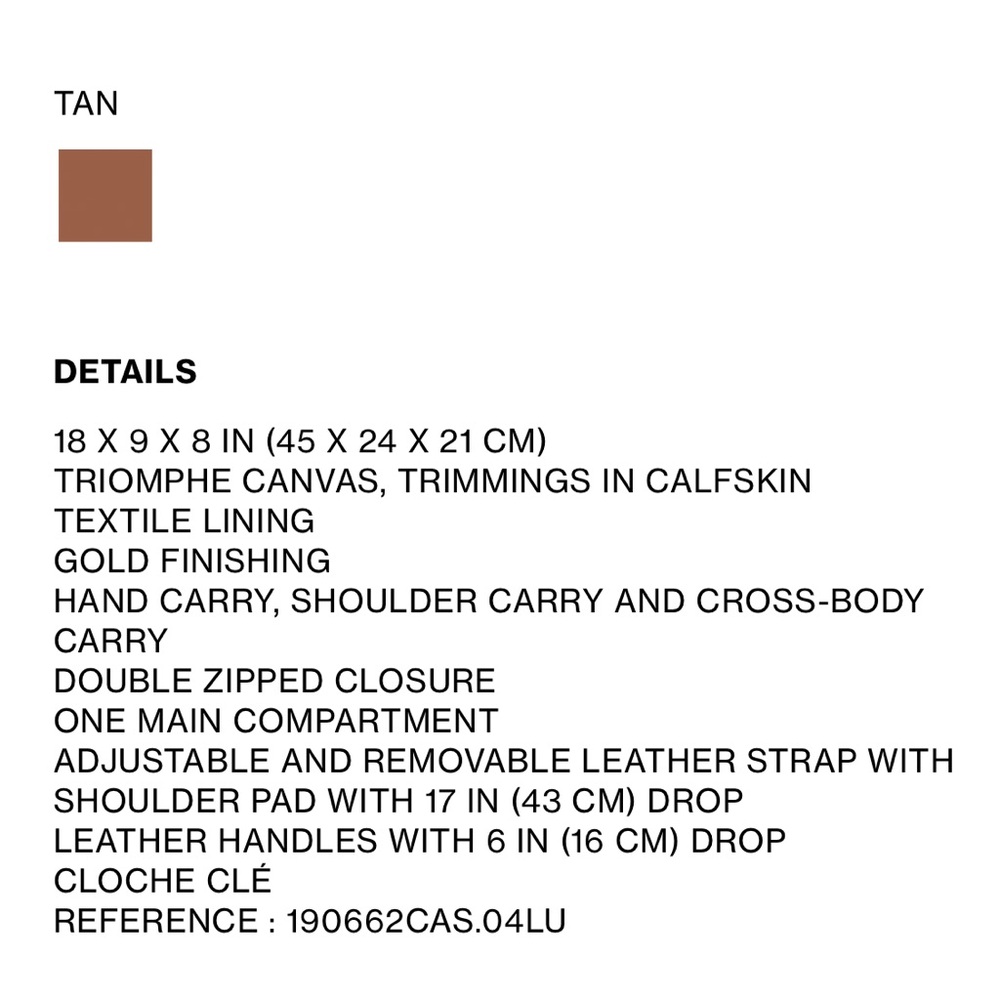MEDIUM TRAVEL BAG IN TRIOMPHE CANVAS AND CALFSKIN - Picture 3 of 16